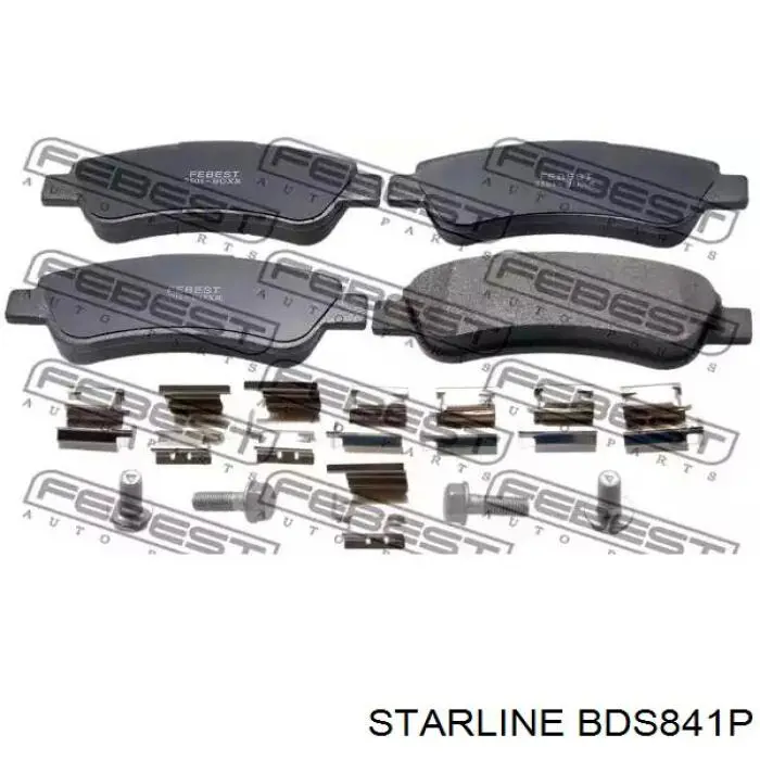 Купить BDS841P Starline Колодки тормозные задние, дисковые