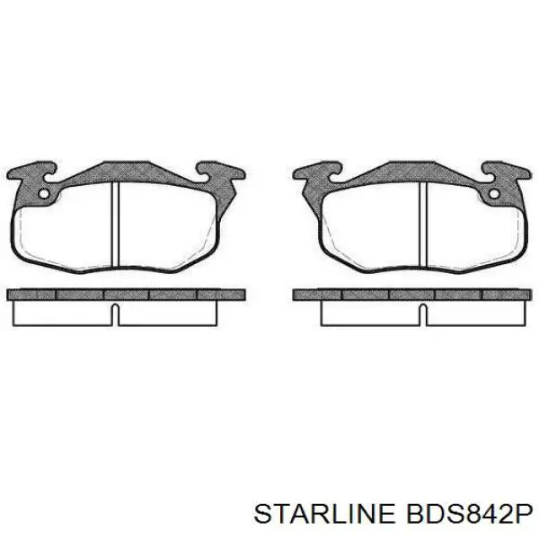 Купить BDS842P Starline Колодки тормозные