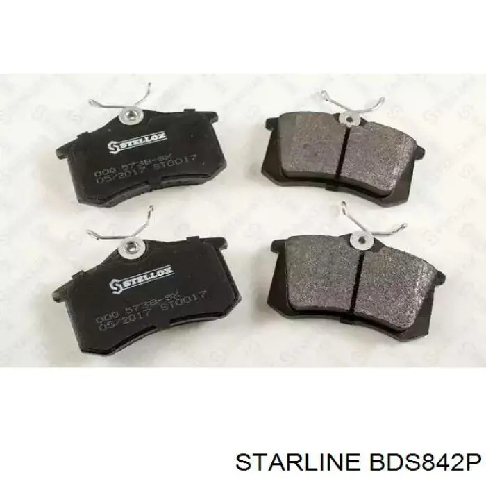 Передние тормозные колодки BDS842P Starline