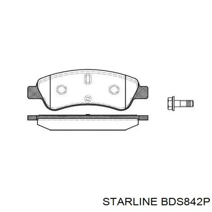 Колодки Starline BDS842P цена, от 13.83 USD