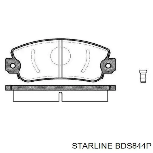 Колодки гальмівні передні, дискові BDS844P Starline