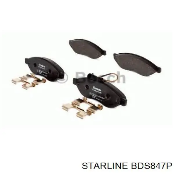 Колодки Starline BDS847P цена, от 23.56 USD