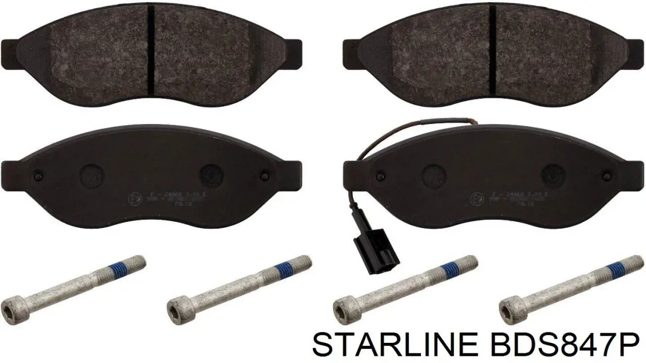 Купить BDS847P Starline Колодки тормозные