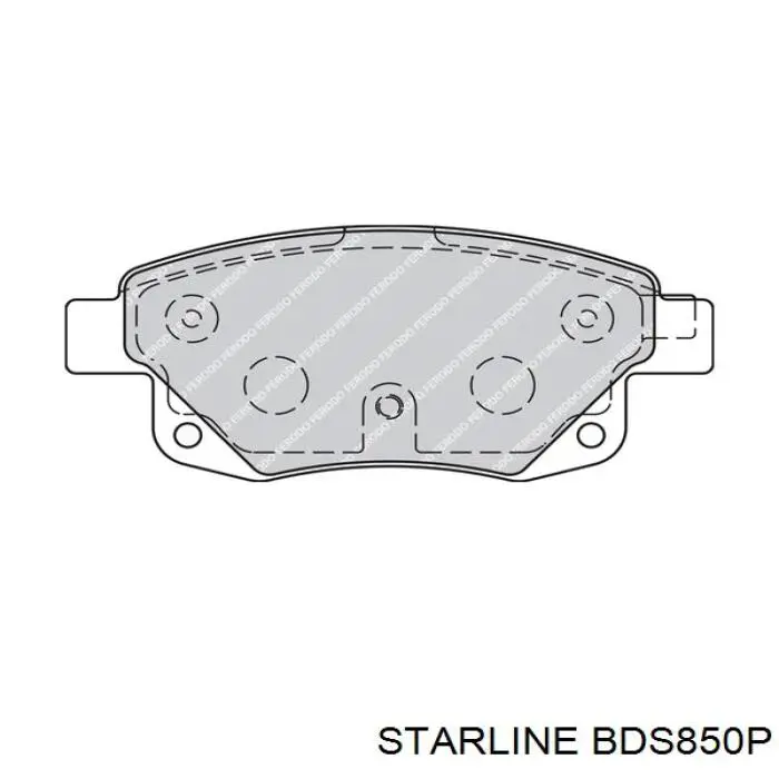 Колодки Starline BDS850P цена, от 20.52 USD