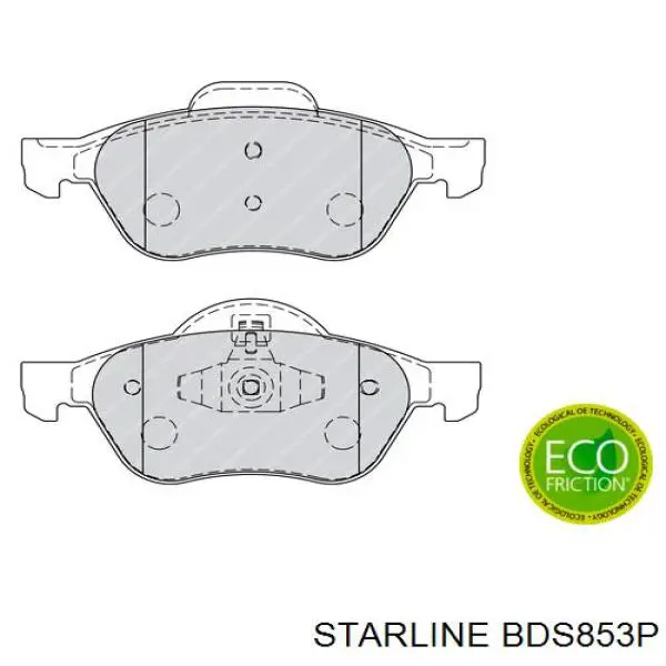 Колодки Starline BDS853P цена, от 22.82 USD