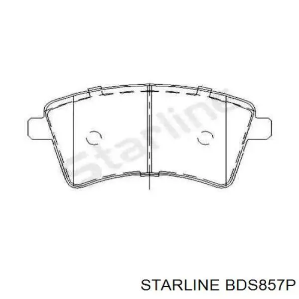 Передние тормозные колодки BDS857P Starline