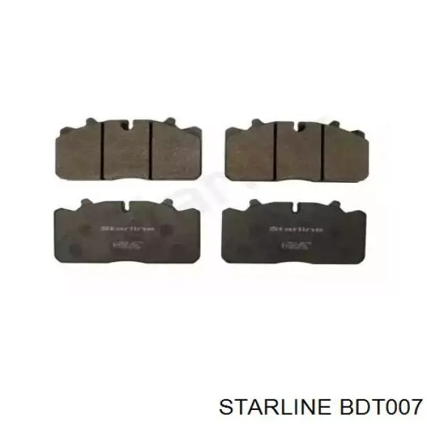 BDT007 Starline колодки тормозные передние дисковые
