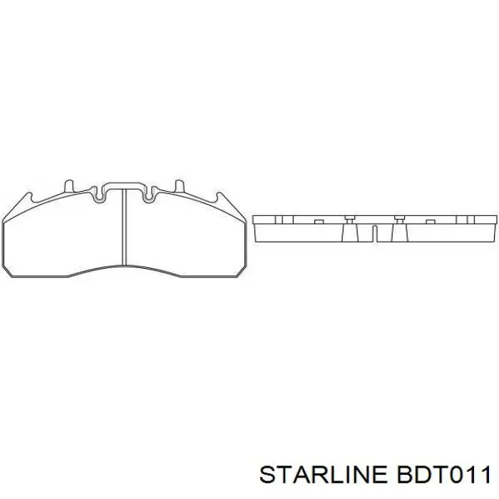 Купить BDT011 Starline Колодки тормозные