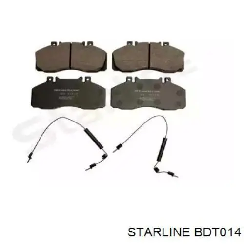 BDT014 Starline колодки тормозные задние дисковые