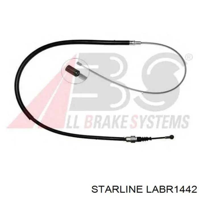 LABR1442 Starline трос ручного тормоза задний правый/левый