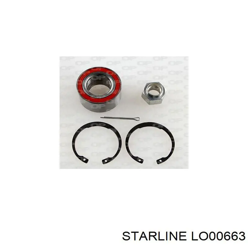 Комплект подшипника ступицы колеса Starline LO00663 цена, от 8.49 USD
