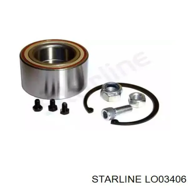 Комплект подшипника ступицы колеса Starline LO03406 цена, от 16.60 USD
