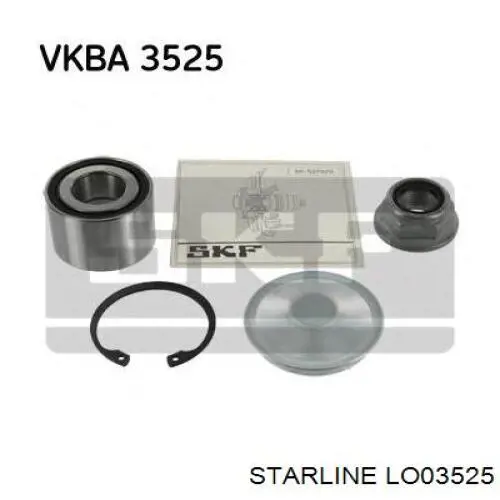 Подшипник задней ступицы LO03525 Starline