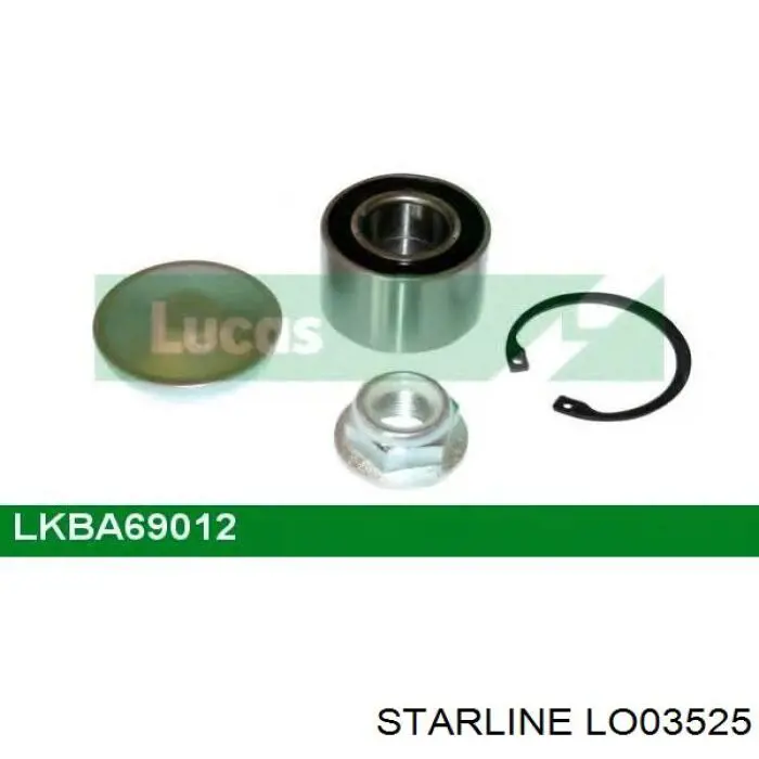 Задний подшипник Starline LO03525