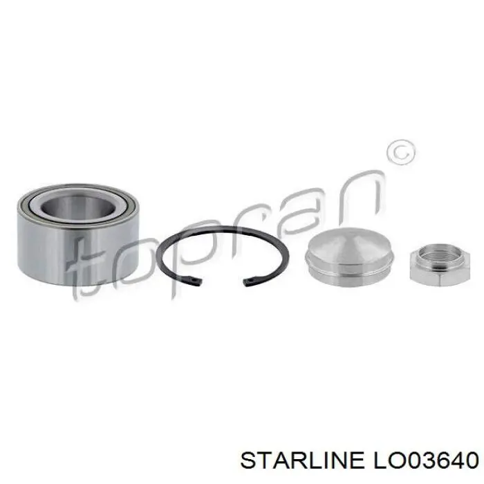 LO03640 Starline rolamento de cubo dianteiro