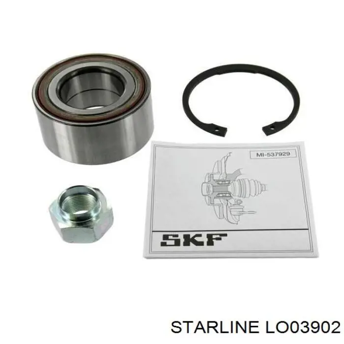 Cojinete de rueda delantero LO03902 Starline