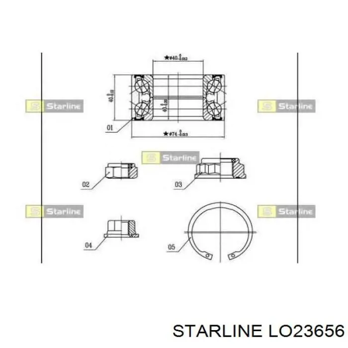 LO23656 Starline Ступица задняя