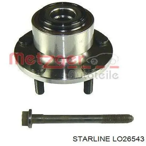 Cubo de rueda delantero LO26543 Starline