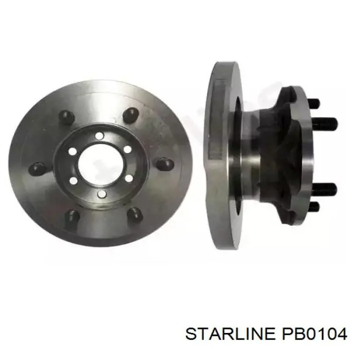 PB0104 Starline диск тормозной передний
