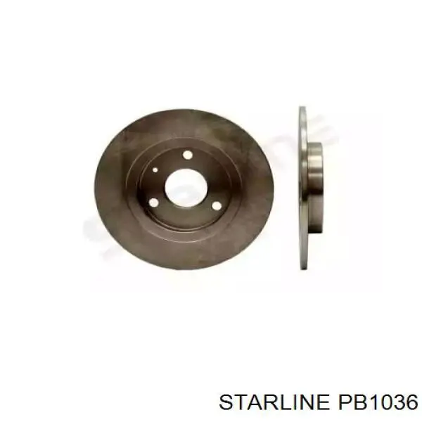 PB 1036 Starline диск тормозной передний