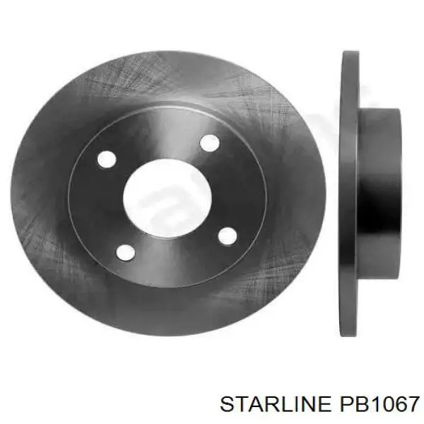 Тормозные диски PB1067 Starline
