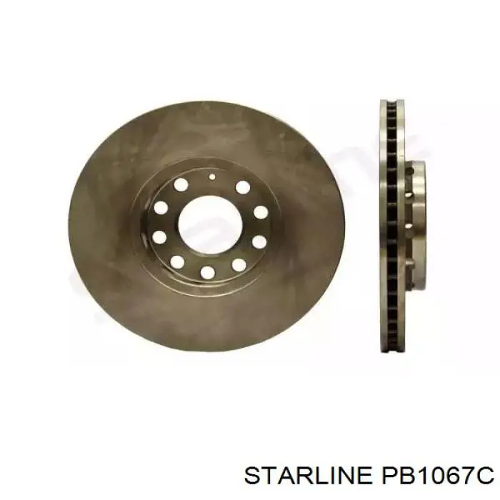 Тормозные диски PB1067C Starline