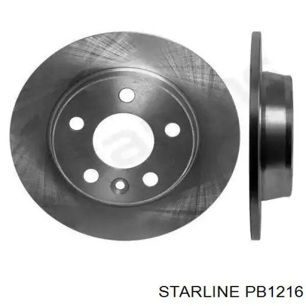 PB 1216 Starline диск тормозной задний
