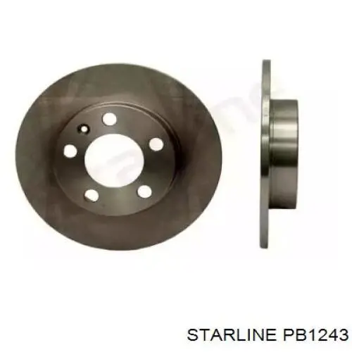 Disco de freno trasero PB1243 Starline