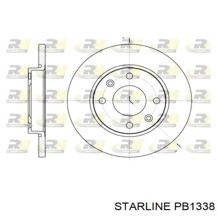 Передние тормозные диски PB1338 Starline