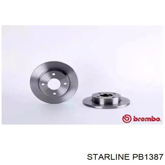 Передние тормозные диски PB1387 Starline