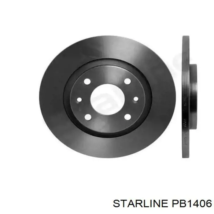 Передние тормозные диски PB1406 Starline