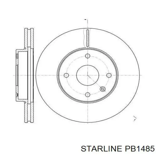 Тормоз дисковый передний Starline PB1485 цена, от 14.42 USD