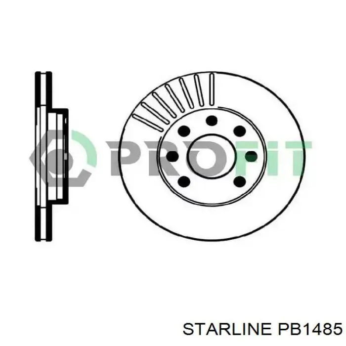 Купить PB1485 Starline Ротор тормозной