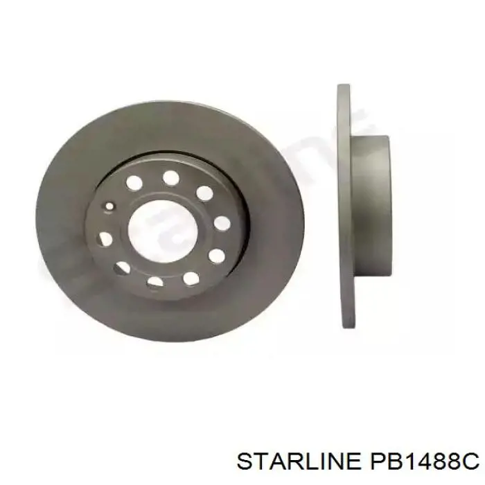 PB1488C Starline disco do freio traseiro