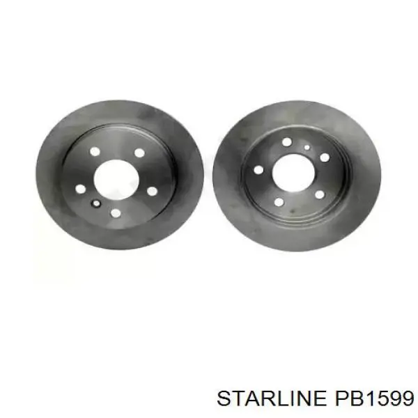 PB 1599 Starline диск тормозной задний