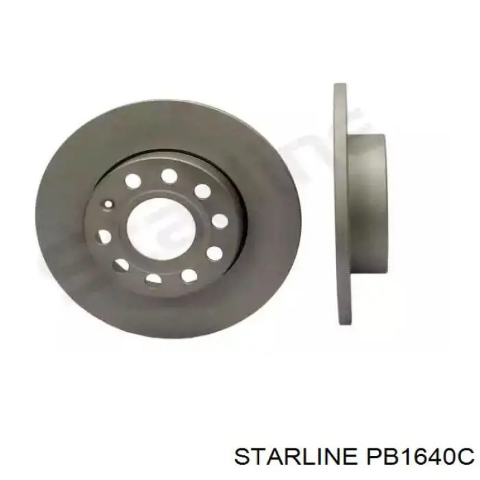 Тормозные диски PB1640C Starline
