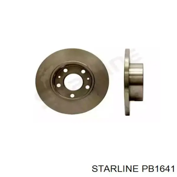 PB1641 Starline диск тормозной задний