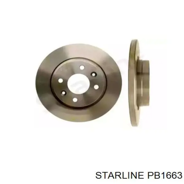 Тормоз дисковый передний Starline PB1663 цена, от 18.73 USD