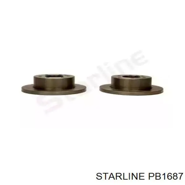 Тормозные диски PB1687 Starline