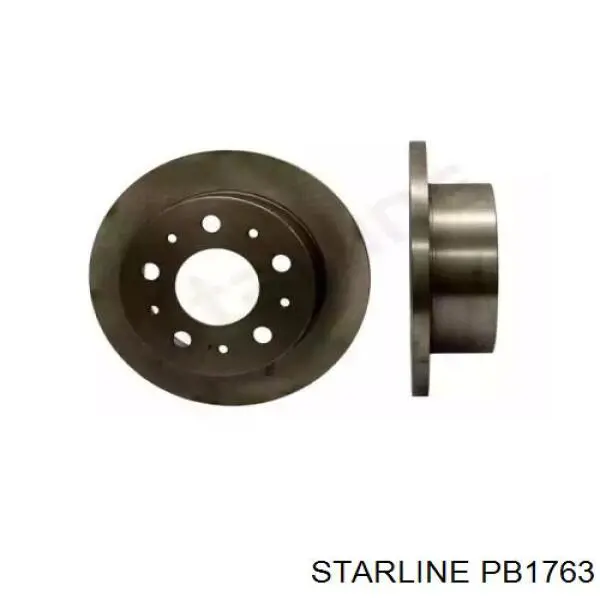 PB1763 Starline диск тормозной задний