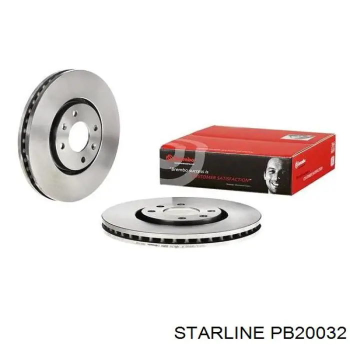 PB 20032 Starline диск тормозной передний