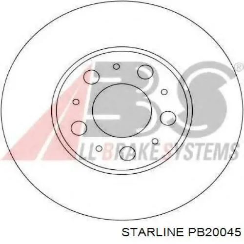 Передний тормозной диск Starline PB20045