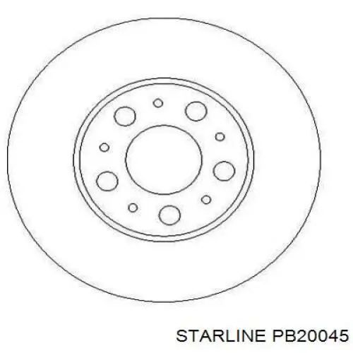 Передние тормозные диски PB20045 Starline