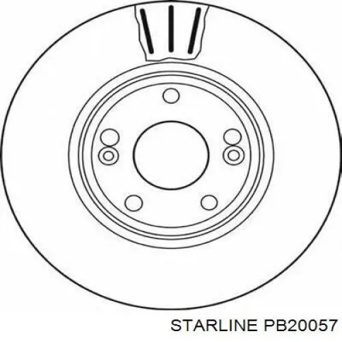 Купить PB20057 Starline Ротор тормозной