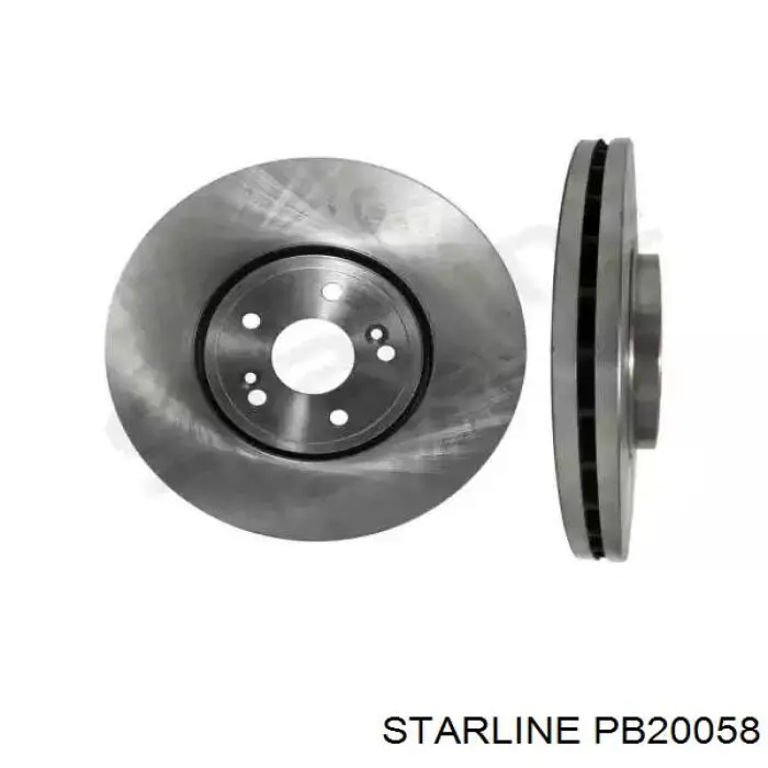 PB20058 Starline диск тормозной передний
