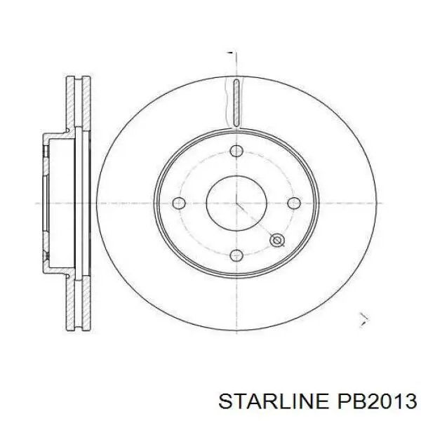 Передние тормозные диски PB2013 Starline