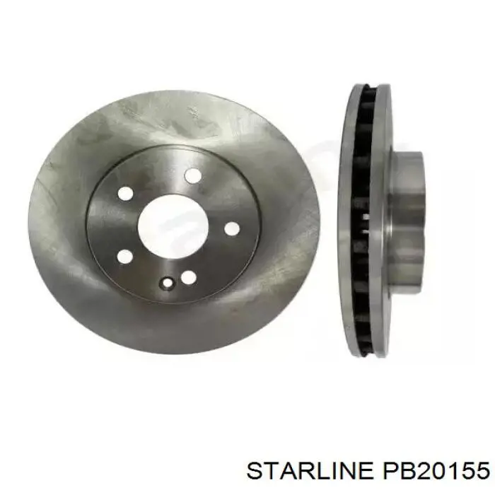 PB20155 Starline диск тормозной передний
