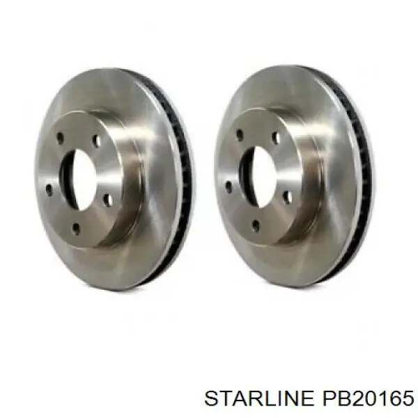 PB20165 Starline диск тормозной передний