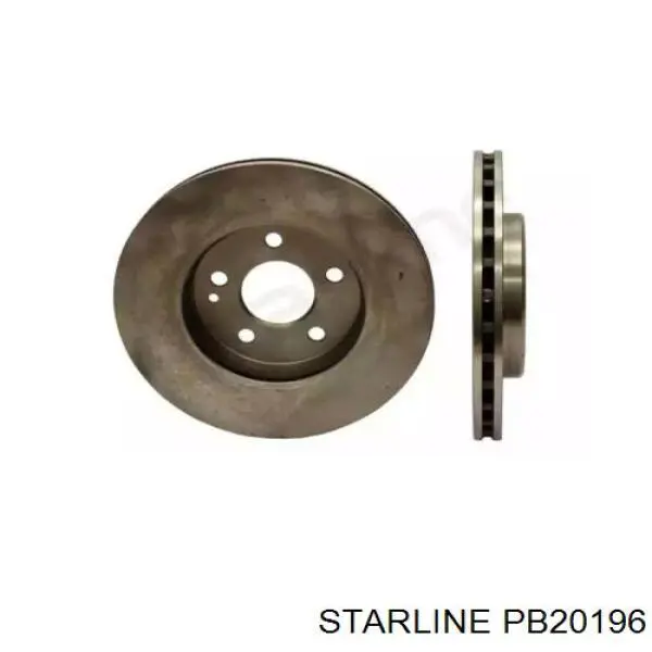 PB20196 Starline диск тормозной передний