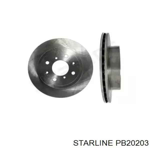 PB20203 Starline диск тормозной передний